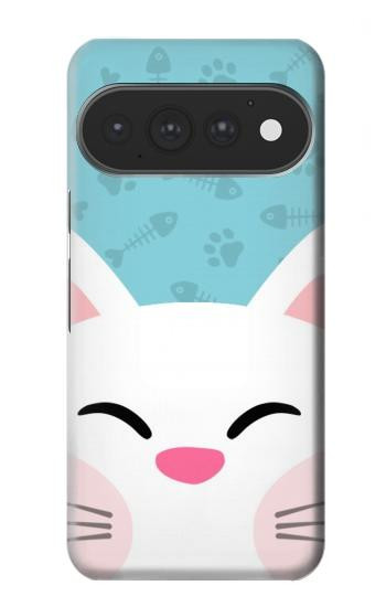 S3542 Chat mignon Dessin animé Etui Coque Housse pour Google Pixel 11, 11 Pro