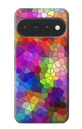 S3677 Mosaïques de briques colorées Etui Coque Housse pour Google Pixel 11, 11 Pro