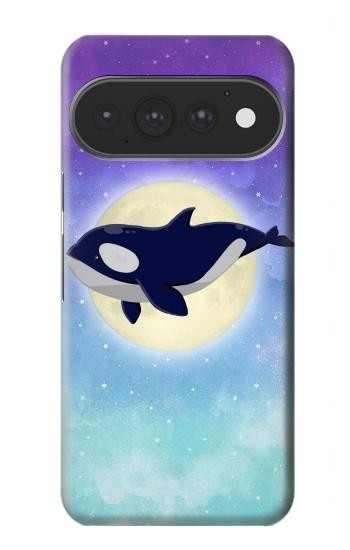 S3807 Killer Whale Orca Lune Pastel Fantaisie Etui Coque Housse pour Google Pixel 11, 11 Pro