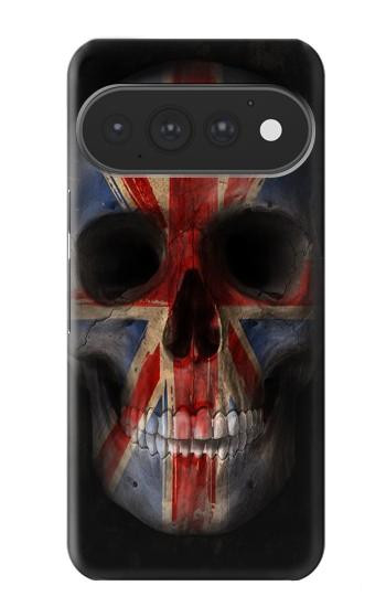 S3848 Crâne de drapeau du Royaume-Uni Etui Coque Housse pour Google Pixel 11, 11 Pro