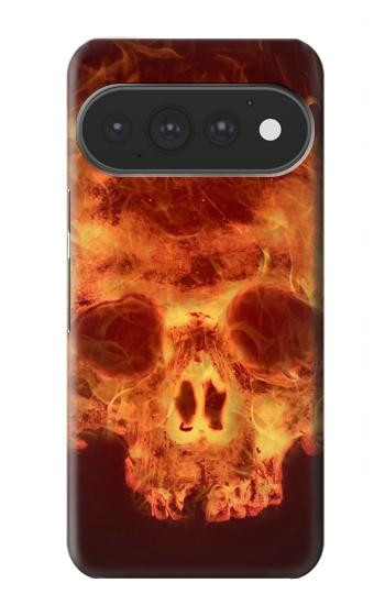 S3881 Crâne de feu Etui Coque Housse pour Google Pixel 11, 11 Pro