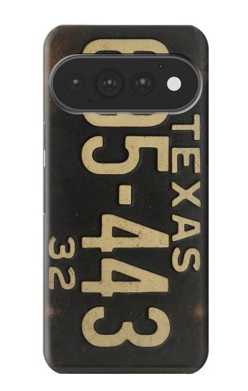 S4061 Plaque d'immatriculation vintage du Texas Etui Coque Housse pour Google Pixel 11, 11 Pro