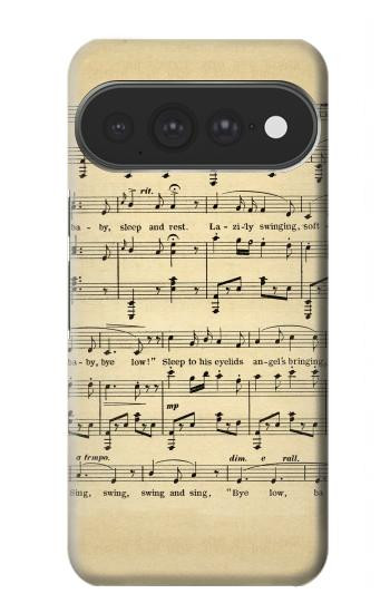 S2504 Millésimé Partitions Etui Coque Housse pour Google Pixel 11 Pro XL