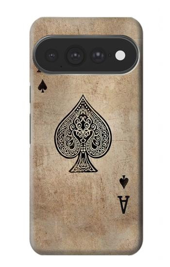 S2928 Ace Carte pique millésimé Etui Coque Housse pour Google Pixel 11 Pro XL