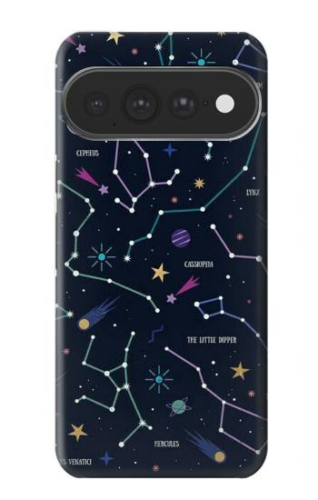 S3220 Carte Zodiaque étoiles Constellations Etui Coque Housse pour Google Pixel 11 Pro XL