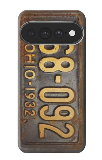 S3228 Millésimé plaque d'immatriculation de voiture Etui Coque Housse pour Google Pixel 11 Pro XL