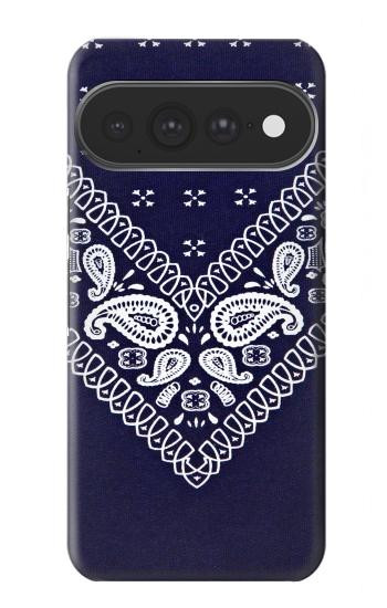 S3357 Marine Bleu Bandana Motif Etui Coque Housse pour Google Pixel 11 Pro XL
