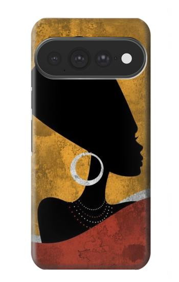 S3453 Africaine Reine Néfertiti Silhouette Etui Coque Housse pour Google Pixel 11 Pro XL