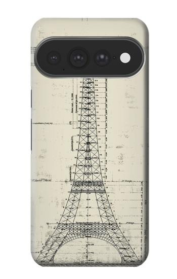 S3474 Dessin Architectural Eiffel Etui Coque Housse pour Google Pixel 11 Pro XL