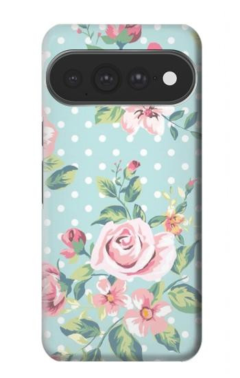 S3494 Rose à pois millésimé Etui Coque Housse pour Google Pixel 11 Pro XL