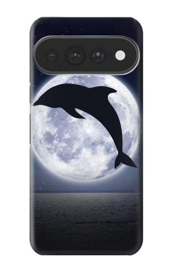 S3510 Dauphin Lune Nuit Etui Coque Housse pour Google Pixel 11 Pro XL