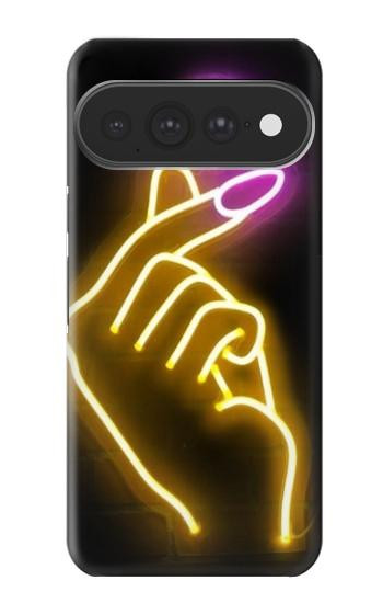 S3512 Mignon Mini coeur Néon graphique Etui Coque Housse pour Google Pixel 11 Pro XL