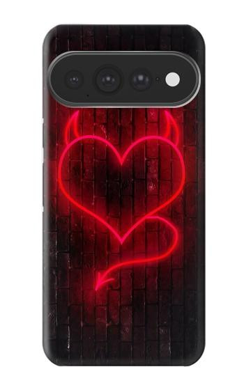 S3682 Cœur du diable Etui Coque Housse pour Google Pixel 11 Pro XL