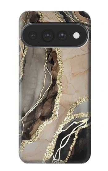 S3700 Imprimé graphique or marbré Etui Coque Housse pour Google Pixel 11 Pro XL