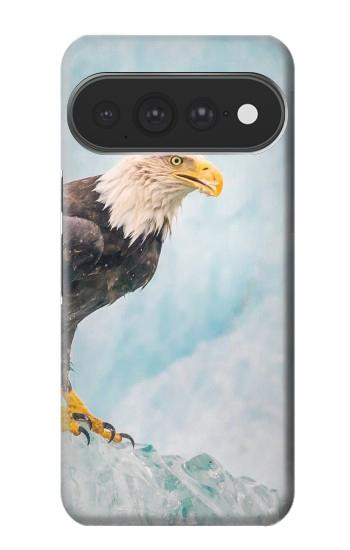 S3843 Pygargue à tête blanche sur glace Etui Coque Housse pour Google Pixel 11 Pro XL