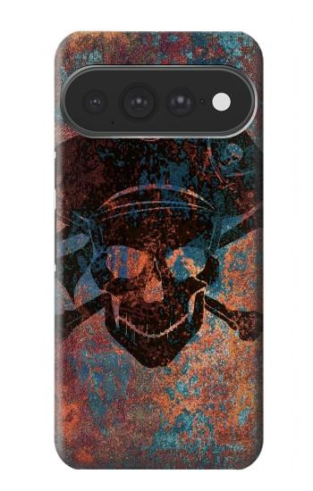S3895 Pirate Crâne Métal Etui Coque Housse pour Google Pixel 11 Pro XL