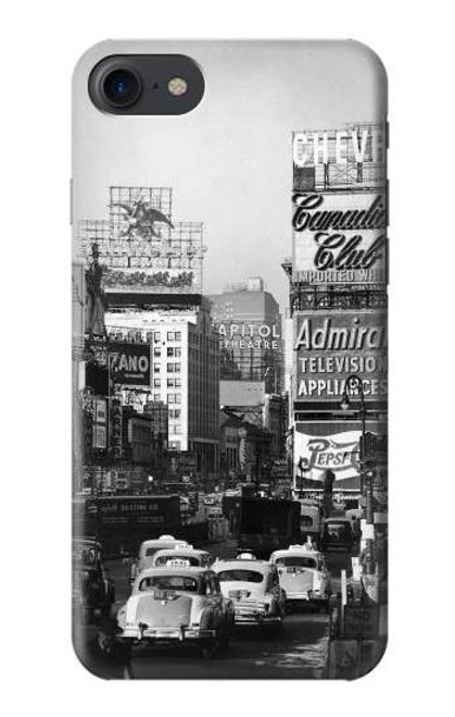 S0182 Old New York Vintage Etui Coque Housse pour iPhone 7, iPhone 8