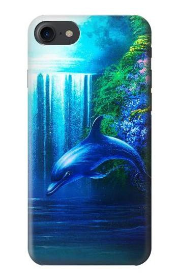 S0385 Dolphin Etui Coque Housse pour iPhone 7, iPhone 8