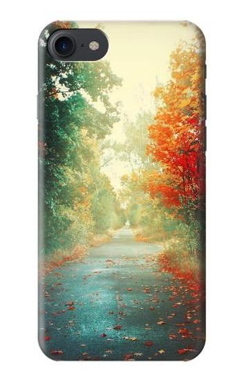 S0913 Road Through The Woods Etui Coque Housse pour iPhone 7, iPhone 8