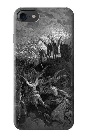 S1026 Gustave Dore Paradise Lost Etui Coque Housse pour iPhone 7, iPhone 8