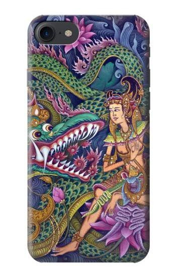 S1240 Bali Painting Etui Coque Housse pour iPhone 7, iPhone 8