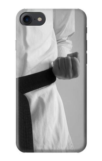 S1931 Black Belt Karate Etui Coque Housse pour iPhone 7, iPhone 8