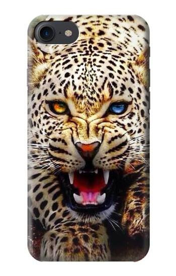 S1932 Blue Eyed Leopard Etui Coque Housse pour iPhone 7, iPhone 8