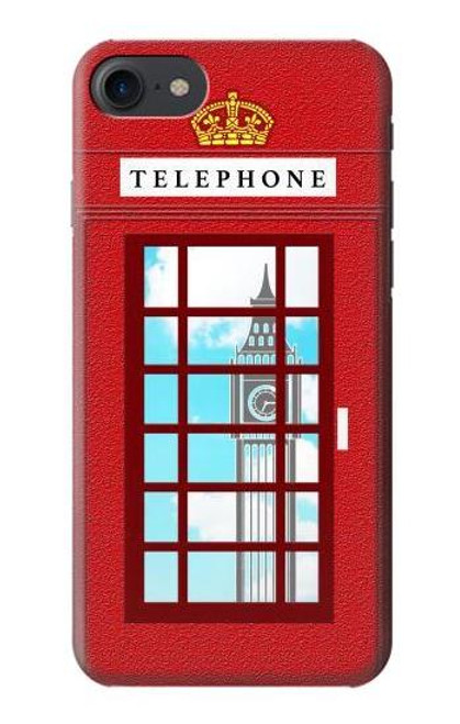 S2059 England British Telephone Box Minimalist Etui Coque Housse pour iPhone 7, iPhone 8