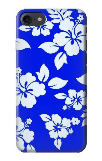S2244 Hawaiian Hibiscus Blue Pattern Etui Coque Housse pour iPhone 7, iPhone 8
