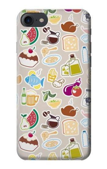 S2321 Food and Drink Seamless Etui Coque Housse pour iPhone 7, iPhone 8