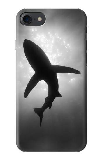 S2367 Shark Monochrome Etui Coque Housse pour iPhone 7, iPhone 8