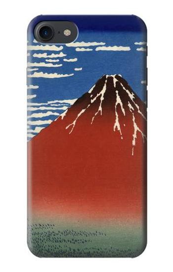 S2390 Katsushika Hokusai Red Fuji Etui Coque Housse pour iPhone 7, iPhone 8