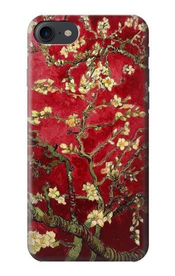S2414 Red Blossoming Almond Tree Van Gogh Etui Coque Housse pour iPhone 7, iPhone 8