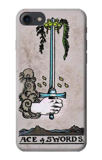 S2482 Tarot Card Ace of Swords Etui Coque Housse pour iPhone 7, iPhone 8