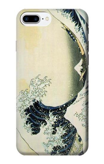 S1040 Hokusai The Great Wave of Kanagawa Etui Coque Housse pour iPhone 7 Plus, iPhone 8 Plus