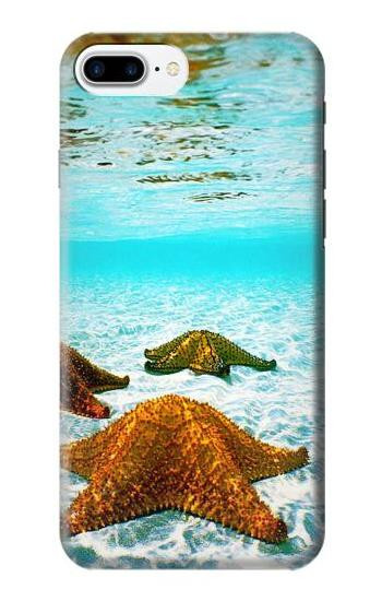 S1679 Starfish Sea Beach Etui Coque Housse pour iPhone 7 Plus, iPhone 8 Plus