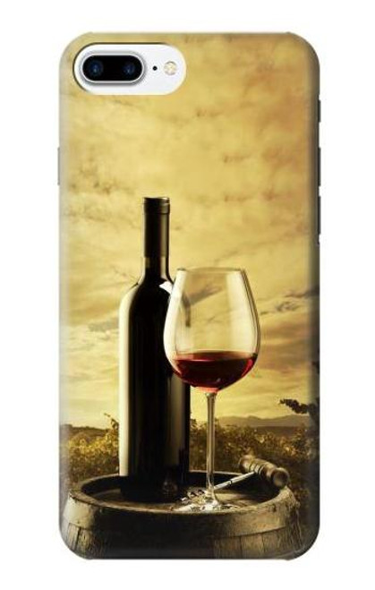 S2042 A Grape Vineyard Grapes Bottle Red Wine Etui Coque Housse pour iPhone 7 Plus, iPhone 8 Plus