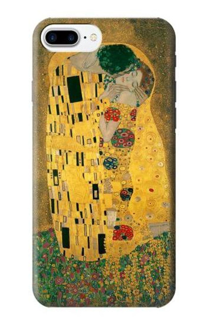 S2137 Gustav Klimt The Kiss Etui Coque Housse pour iPhone 7 Plus, iPhone 8 Plus