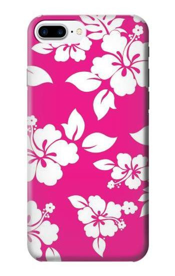 S2246 Hawaiian Hibiscus Pink Pattern Etui Coque Housse pour iPhone 7 Plus, iPhone 8 Plus