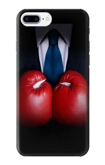 S2261 Businessman Black Suit With Boxing Gloves Etui Coque Housse pour iPhone 7 Plus, iPhone 8 Plus