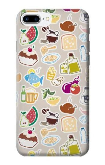 S2321 Food and Drink Seamless Etui Coque Housse pour iPhone 7 Plus, iPhone 8 Plus