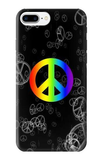 S2356 Peace Sign Etui Coque Housse pour iPhone 7 Plus, iPhone 8 Plus