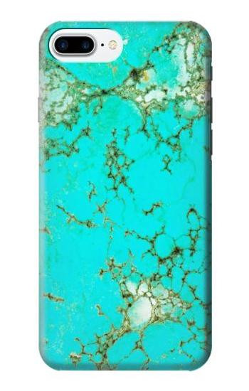 S2377 Turquoise Gemstone Texture Graphic Printed Etui Coque Housse pour iPhone 7 Plus, iPhone 8 Plus