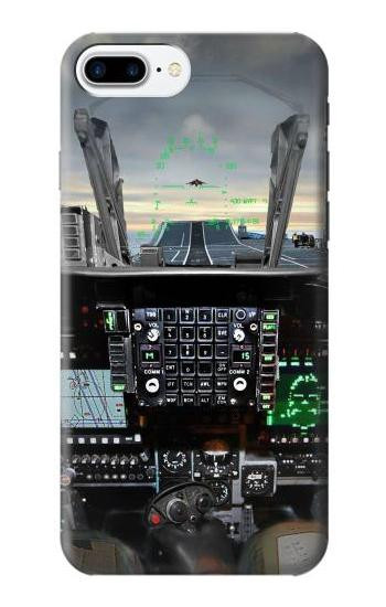 S2435 Fighter Jet Aircraft Cockpit Etui Coque Housse pour iPhone 7 Plus, iPhone 8 Plus