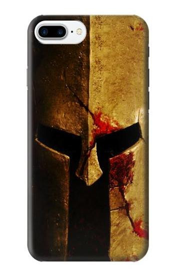S2439 Warrior Spartan Helmet Etui Coque Housse pour iPhone 7 Plus, iPhone 8 Plus