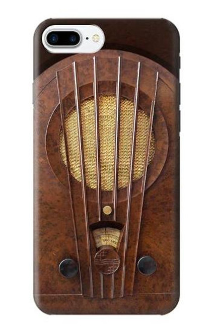 S2655 Vintage Bakelite Deco Radio Etui Coque Housse pour iPhone 7 Plus, iPhone 8 Plus