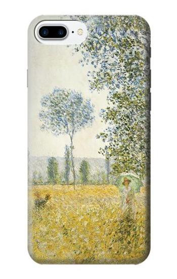S2682 Claude Monet Fields In Spring Etui Coque Housse pour iPhone 7 Plus, iPhone 8 Plus