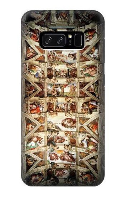 S0177 Michelangelo Chapel ceiling Etui Coque Housse pour Note 8 Samsung Galaxy Note8