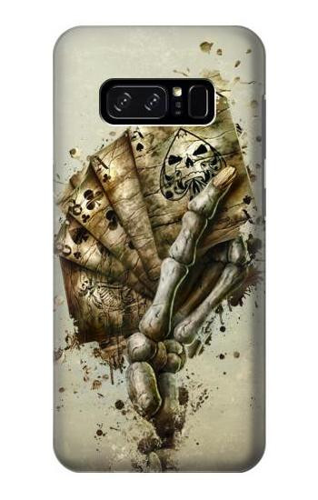 S0550 Skull Card Poker Etui Coque Housse pour Note 8 Samsung Galaxy Note8