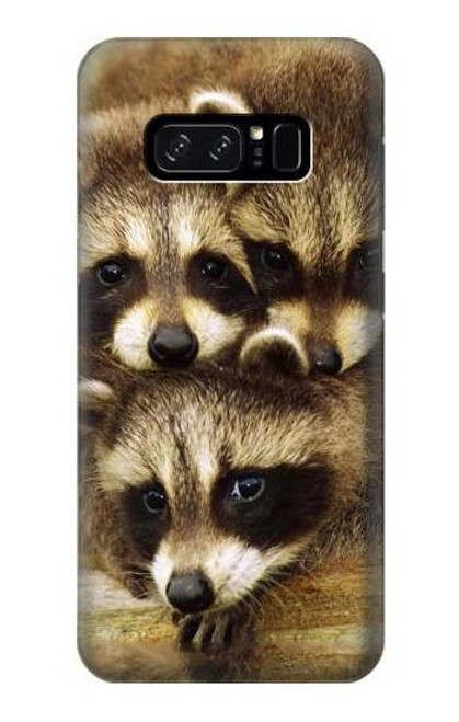 S0977 Baby Raccoons Etui Coque Housse pour Note 8 Samsung Galaxy Note8